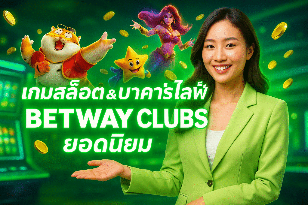 เกมสล็อต &บาคาร่าไลฟ์ที่ BETWAY CLUBS ยอดนิยม