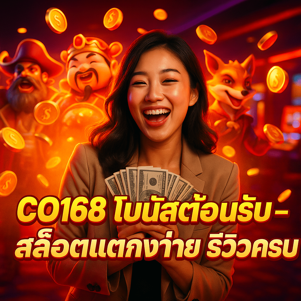 CO168 โบนัสต้อนรับ – สล็อตแตกง่าย รีวิวครบ